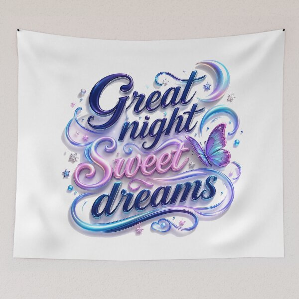 Item preview, Great Night Sweet Dreams Moonlight Butterfly Design designed and sold by BlissBlvdShop.