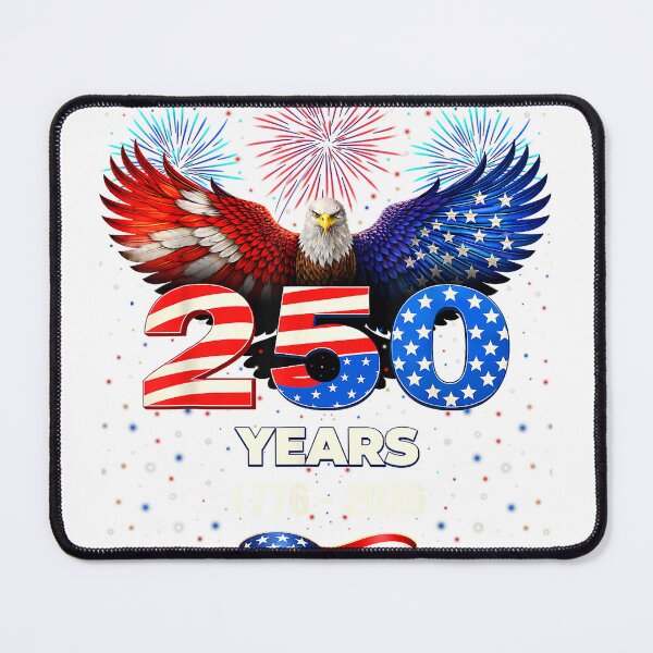 Item preview, 250th Anniversary USA 1776 2026 Patriotic Eagle 4th of July T-Shirt designed and sold by DArtfulStudio.