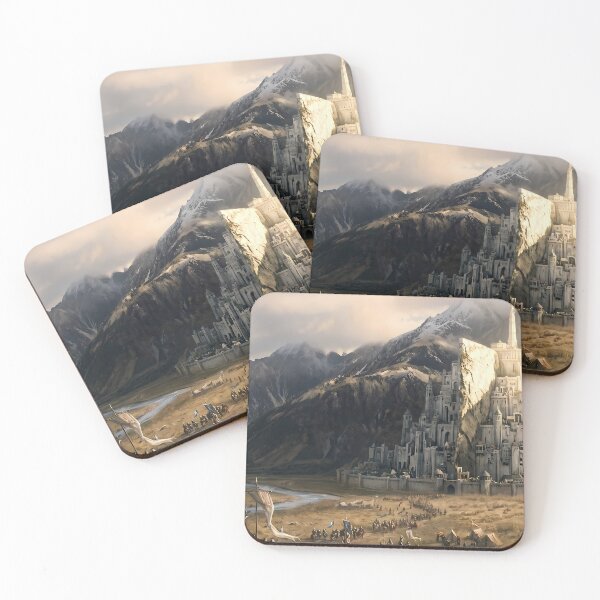 Item preview, Lord of the Rings White City Minas Tirith Deskmat Mouse Pad designed and sold by Senpaiwaves.