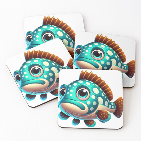 Item preview, Adorable Goliath Grouper Fish designed and sold by Sillytoe.
