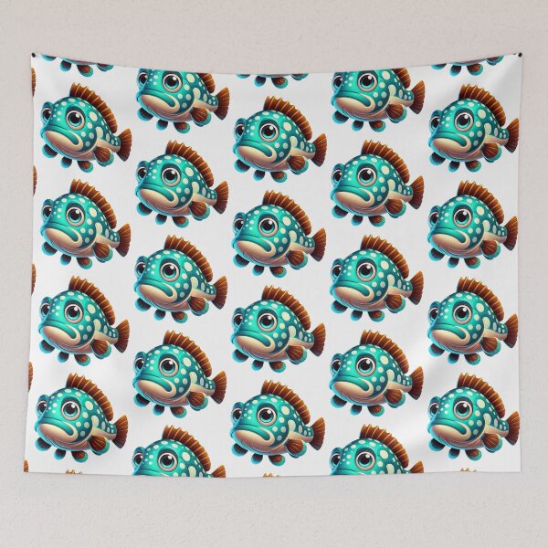 Item preview, Adorable Goliath Grouper Fish designed and sold by Sillytoe.