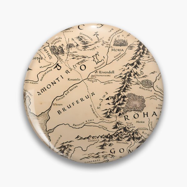 Item preview, Lord of the Rings Middle Earth Map Deskmat Large Mouse Pad designed and sold by Senpaiwaves.