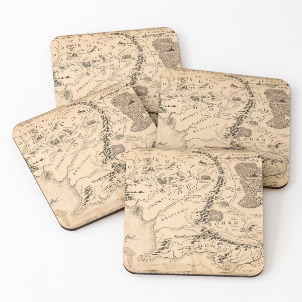 Item preview, Lord of the Rings Middle Earth Map Deskmat Large Mouse Pad designed and sold by Senpaiwaves.