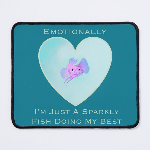 Item preview, Emotional Support Fish designed and sold by KanzeeDesigns.