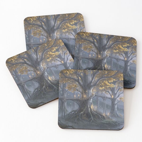 Item preview, Lord of the Rings Autumn Elven Woods Deskmat Mouse Pad designed and sold by Senpaiwaves.
