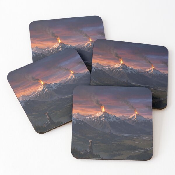 Item preview, Lord of the Rings Fortress on the Plains Deskmat Mouse Pad designed and sold by Senpaiwaves.