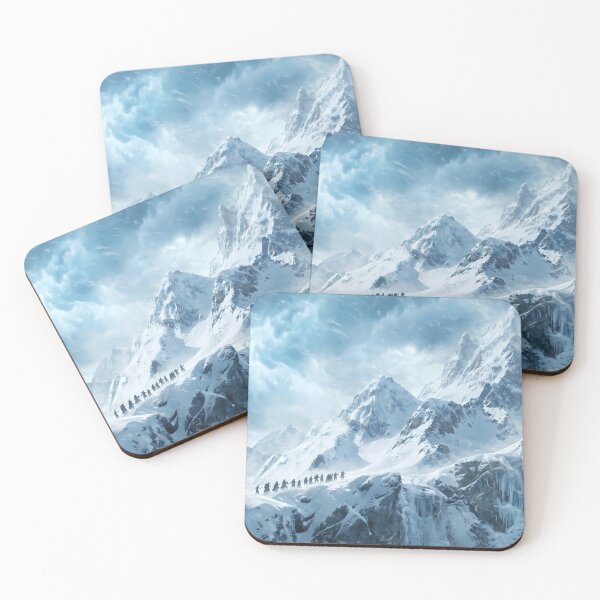 Item preview, Lord of the Rings Snowy Mountain Pass Deskmat Mouse Pad designed and sold by Senpaiwaves.