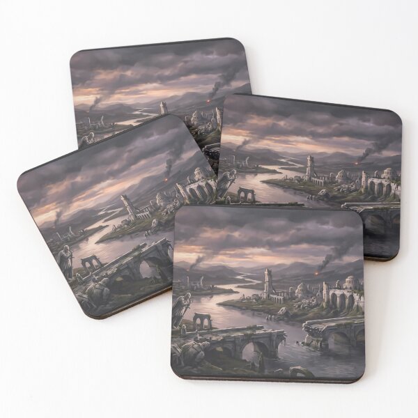 Item preview, Lord of the Rings Mountain Fortress City Deskmat Mouse Pad designed and sold by Senpaiwaves.