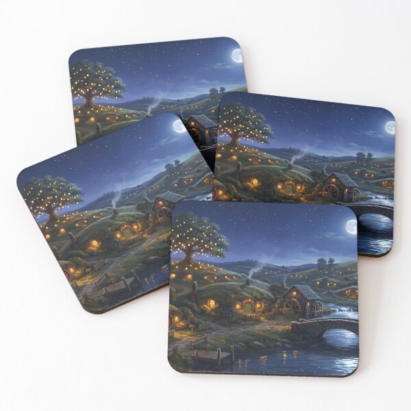 Item preview, Lord of the Rings Hidden Waterfall City Deskmat Mouse Pad designed and sold by Senpaiwaves.
