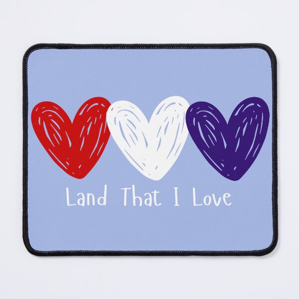 Item preview, Land That I Love Patriotic Hearts Design | Red White Blue USA Pride | Fourth of July Graphic designed and sold by swdesigns714.