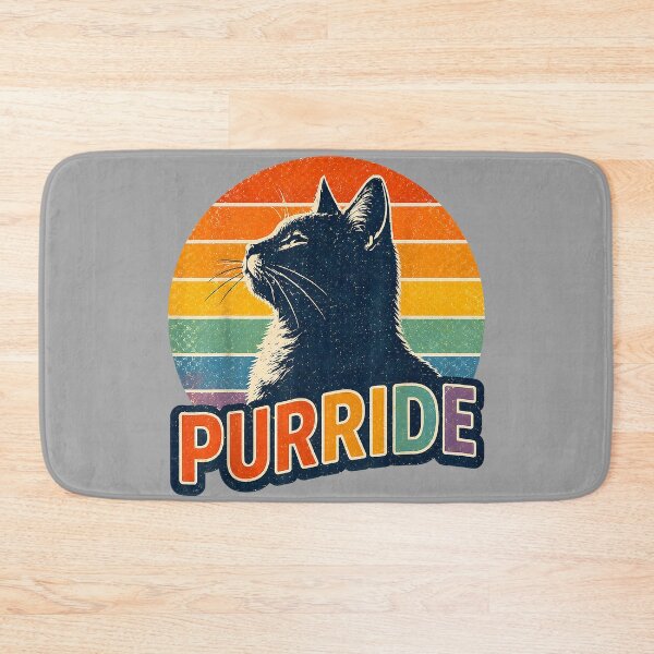 Item preview, Funny Gay Pride Purride Cat LGBTQ Ally Rainbow Pride Month_2 designed and sold by GreggRoss.