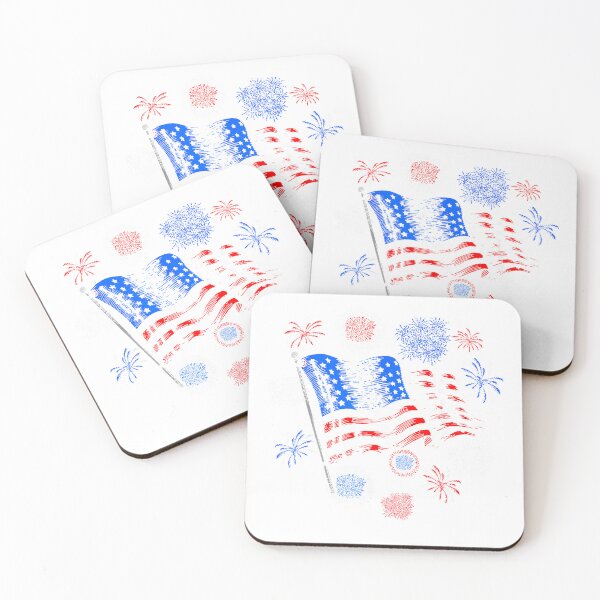 Item preview, Fireworks 4th of July American Flag Patriotic Sparklers T-Shirt designed and sold by gidget-gadget.