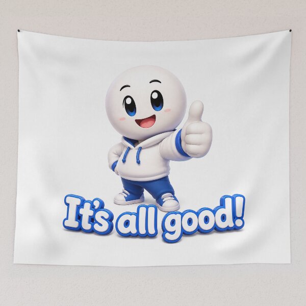 Item preview, It’s All Good! Cheer Mascot designed and sold by BlissBlvdShop.