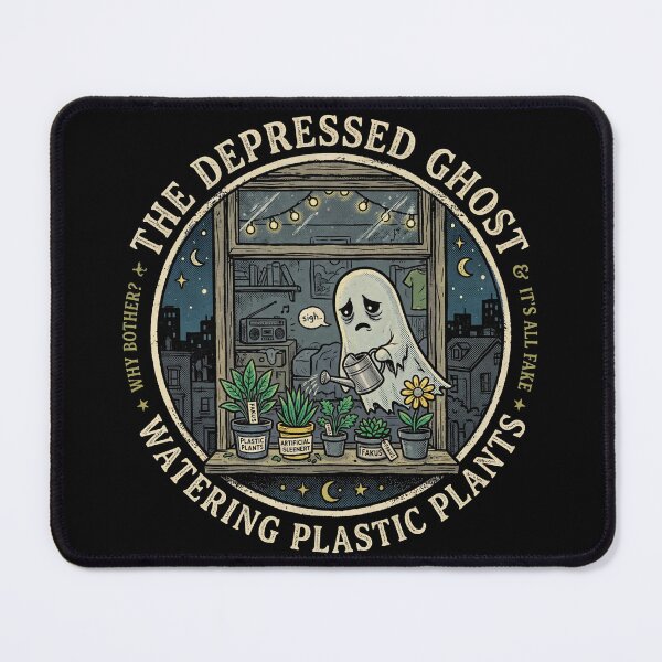 Item preview, Depressed Ghost Watering Plastic Plants designed and sold by Dream Capsules.
