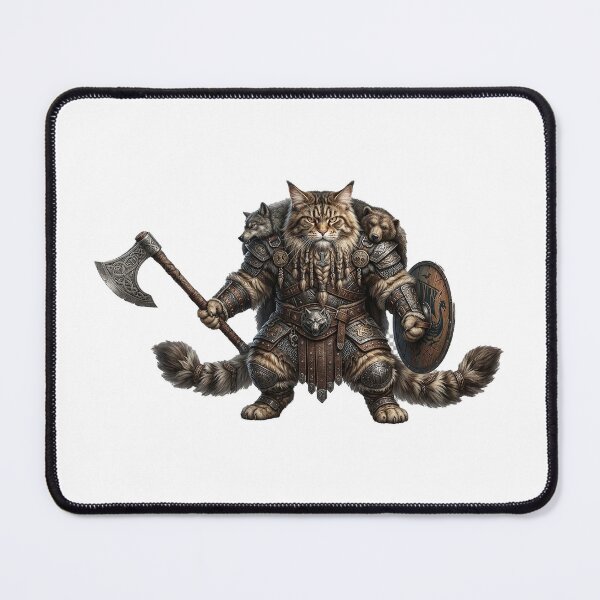 Item preview, Epic Viking Maine Coon Cat Warrior designed and sold by Ponsak.