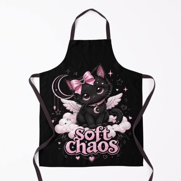 Item preview, Soft Chaos Black Cat Angel | Pastel Goth Coquette Kitty designed and sold by Dollette Heaven.