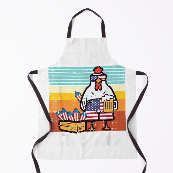 Item preview, 4th of July Chicken Fireworks Here to Bang Retro America Men T-Shirt designed and sold by ‘Nothing Scares Me’ Store.