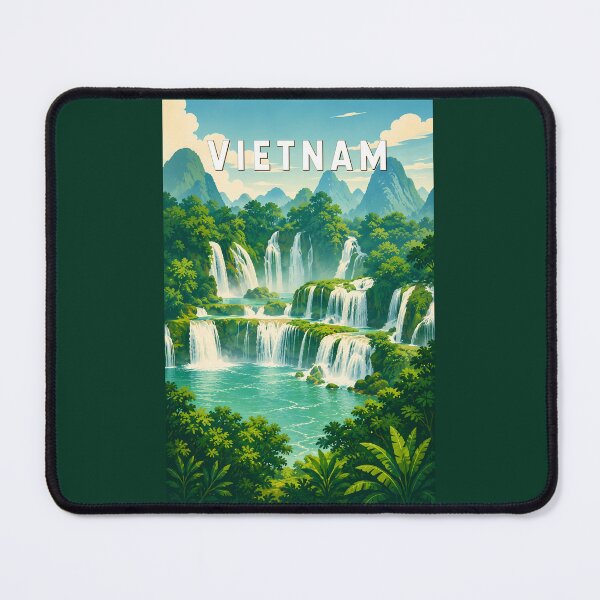 Item preview, Vietnam Illustration Travel Art Vintage designed and sold by KrisSidDesigns.