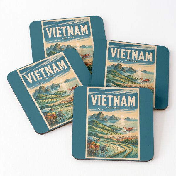 Item preview, Vietnam Culture Illustration Travel Art Vintage designed and sold by KrisSidDesigns.