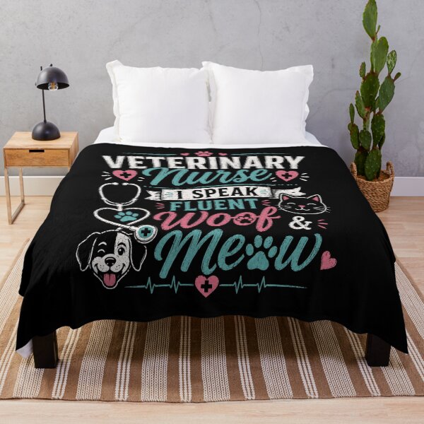 Item preview, Veterinary Nurse I Speak Fluent Woof & Meow designed and sold by SavvyKloset.