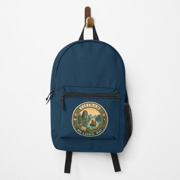 Item preview, Vietnam Illustration Travel Art Badge designed and sold by KrisSidDesigns.