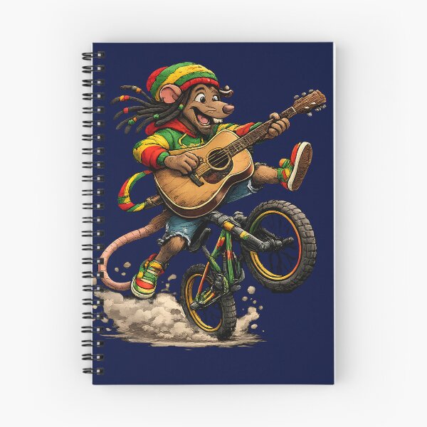Item preview, Rasta Mouse Playing Guitar on BMX Bike designed and sold by digitalbob60.