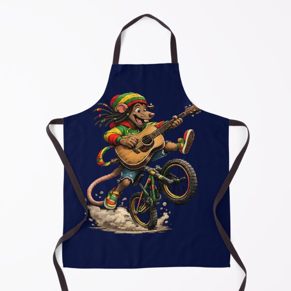 Item preview, Rasta Mouse Playing Guitar on BMX Bike designed and sold by digitalbob60.