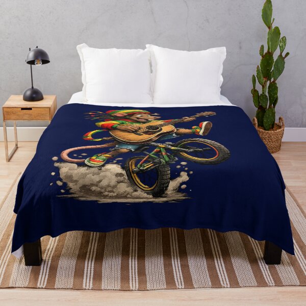 Item preview, Rasta Mouse Playing Guitar on BMX Bike designed and sold by digitalbob60.