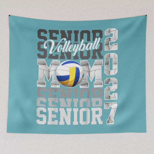 Item preview, Senior 2027 Volleyball Mom Proud Family Graduation designed and sold by MichelLoveHaris.