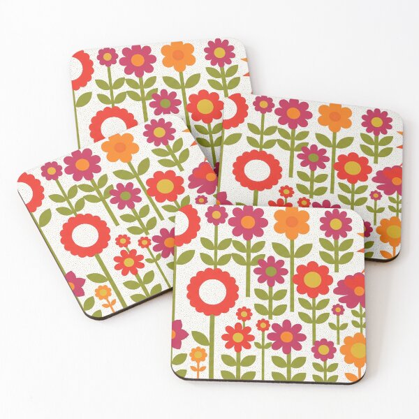 Item preview, Retro Pop Flower Field designed and sold by PixorStudio.