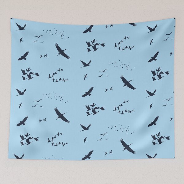 Item preview, Flying Birds Pattern designed and sold by CeciReynaga.