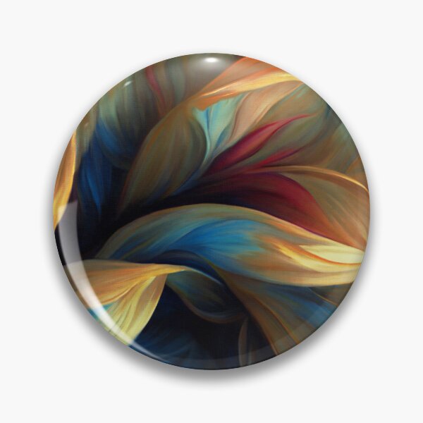 Item preview, Blue And Yellow Golden Floral Volute Abstract Swirls  designed and sold by DEC02.