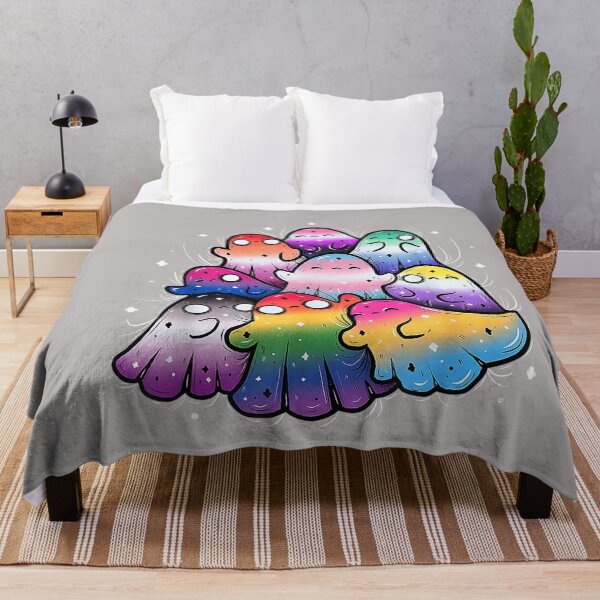 Item preview, Funny Ghost Rainbow LGBT Lesbian Gay Bisexual Trans Pride designed and sold by GreggRoss.