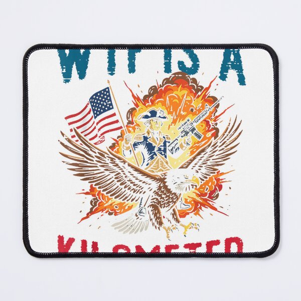 Item preview, 4th of July WTF is Kilometer Funny USA Patriotic Men Women T-Shirt designed and sold by ‘Nothing Scares Me’ Store.