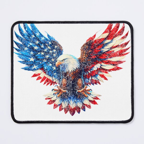 Item preview, American Flag Bald Eagle Patriotic Eagle 4th of July USA T-Shirt designed and sold by Othinus.