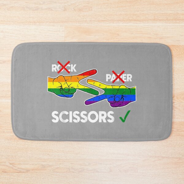 Item preview, Funny Lesbian Gay Pride Rock Paper Scissors LGBT Men Women designed and sold by GreggRoss.