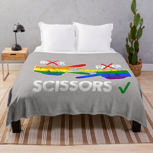 Item preview, Funny Lesbian Gay Pride Rock Paper Scissors LGBT Men Women designed and sold by GreggRoss.