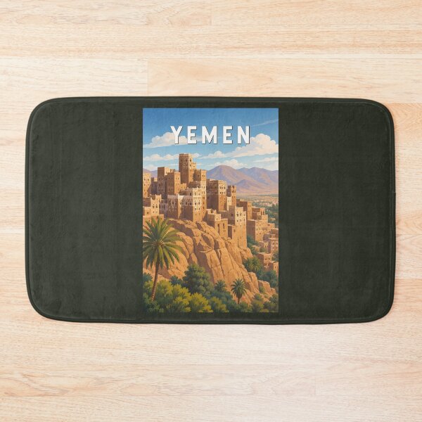 Item preview, Yemen Illustration Travel Art Vintage designed and sold by KrisSidDesigns.