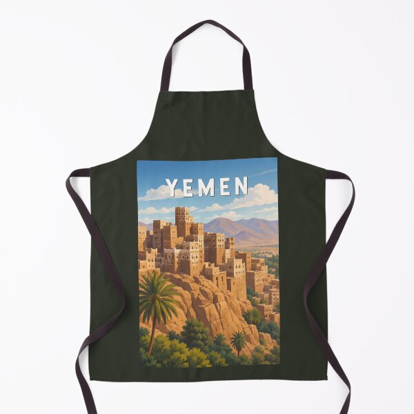 Item preview, Yemen Illustration Travel Art Vintage designed and sold by KrisSidDesigns.