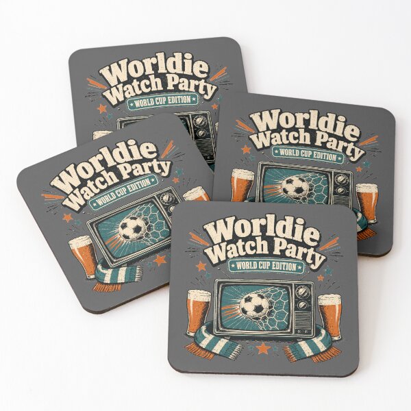 Item preview, Worldie Watch Party Retro Soccer Pub Shirt  World Cup Edition Tee designed and sold by POD DYNASTY.