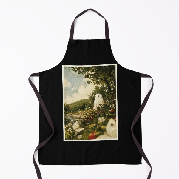 Item preview, Whimsical Forest Ghost Among Wildflowers and Summer Butterflies designed and sold by ferminhays.