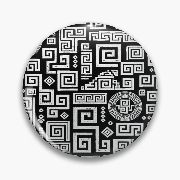 Item preview, Ancient Greek Spiral Pop Art Pattern (White) designed and sold by BeJolley.
