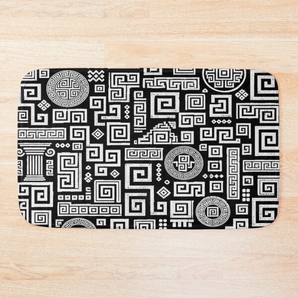 Item preview, Ancient Greek Spiral Pop Art Pattern (White) designed and sold by BeJolley.