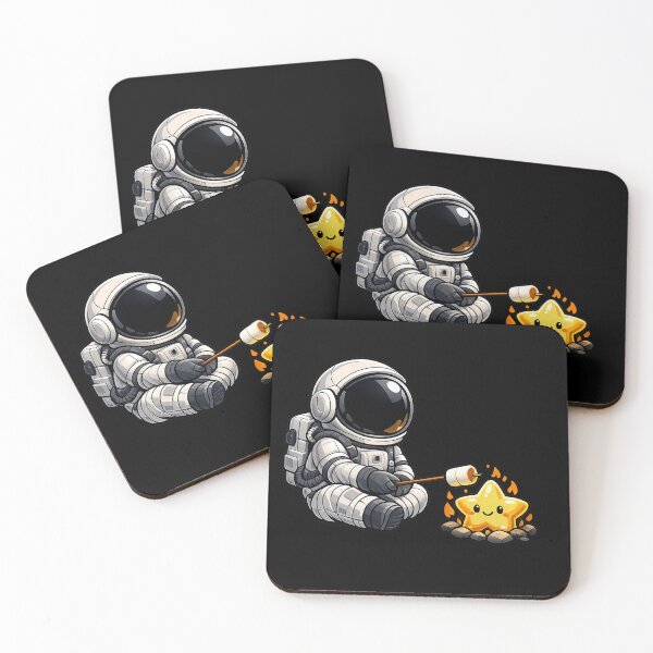 Item preview, Astronaut Roasting Marshmallow on a Tiny Star designed and sold by builtforyou.
