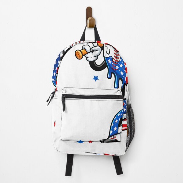 Item preview, Baseball Drip Ice Cream Boys 4th of July American USA Flag T-Shirt designed and sold by Ascendly.