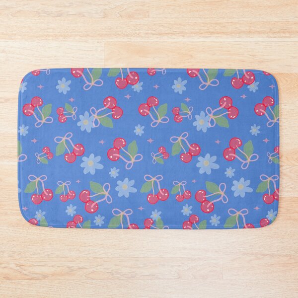 Item preview, Preppy Red Cherries & Flowers designed and sold by SaltedBeachPaperie.
