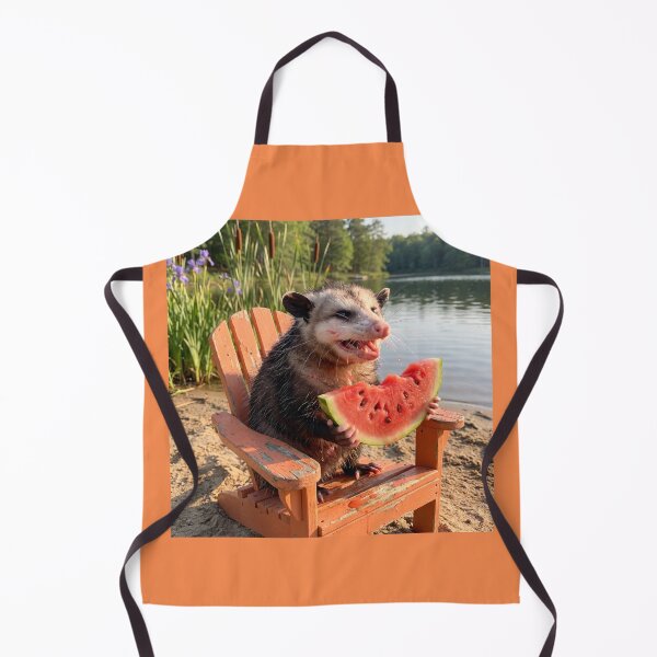 Item preview, Virginia Possum Enjoys a Slice of Watermelon designed and sold by Tridentulus.