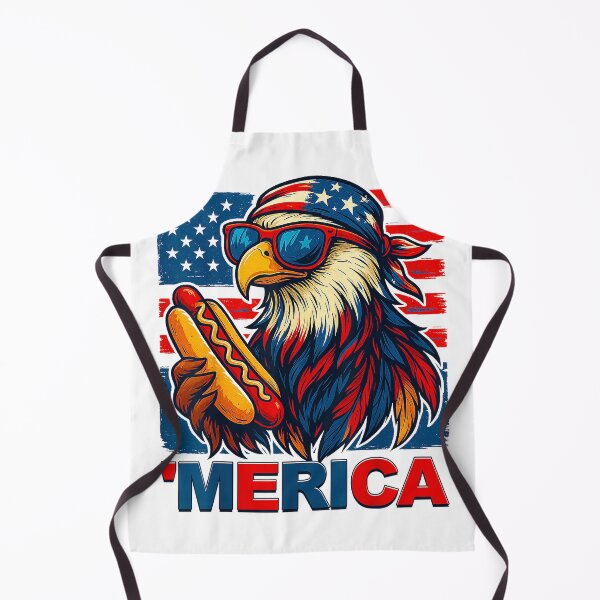 Item preview, Funny Merica Eagle Hotdog USA Flag 4th of July Patriotic Men T-Shirt designed and sold by gidget-gadget.