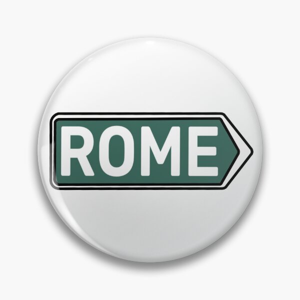 Item preview, Roman Street Sign Sticker | Postcards from Rome Collection designed and sold by BellaDesignCo.