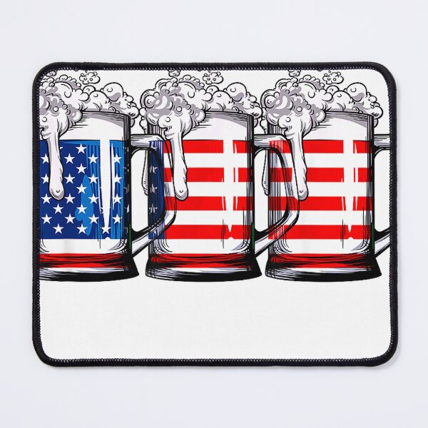 Item preview, Beer American Flag 4th of July Men Women Merica Drinking USA T-Shirt designed and sold by JJLetterDesigns.